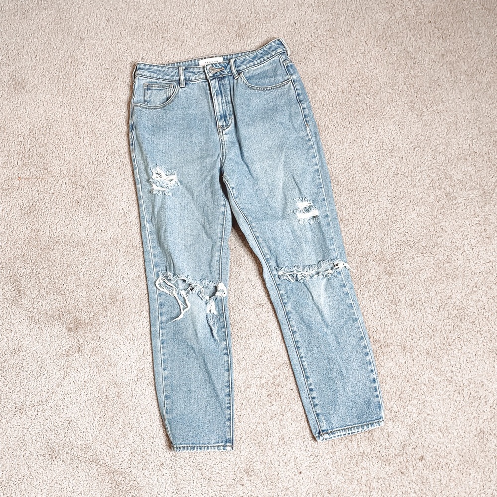 Pacsun distressed high rise mom jeans